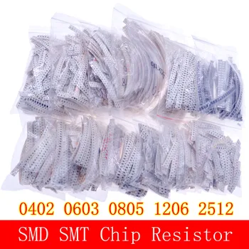 0402 0603 0805 1206 2512 SMD-микросхема с фиксированным резистором 0 ом-10 Мом В ассортименте комплектация