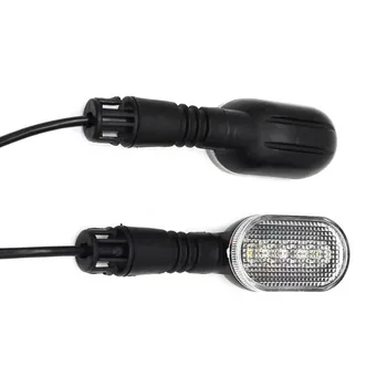 1 Пара Ebike Light Комплект Управления Дроссельной Заслонкой 2-Контактный ABS Для Электрического Дросселя Мотоцикла, Скутера, Светодиодной двухцветной Направляющей Индикаторной Лампы