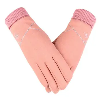 1 пара зимних перчаток, практичных, устойчивых к разрыву, плюшевых, ветрозащитных, толстых перчаток для верховой езды, перчаток для избавления от пальцев
