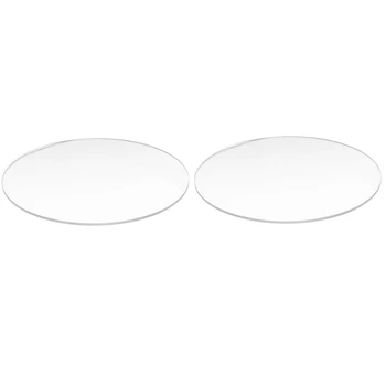 2 предмета, Прозрачный Зеркальный акриловый круглый диск толщиной 3 мм, 100 мм и 70 мм