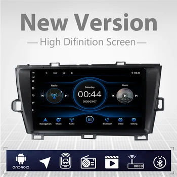 9-Дюймовый Автомобильный Радиоприемник Стерео Сенсорный Экран Высокой Четкости GPS Навигация Bluetooth USB Плеер 2 + 32G для Toyota Prius 2010-2015