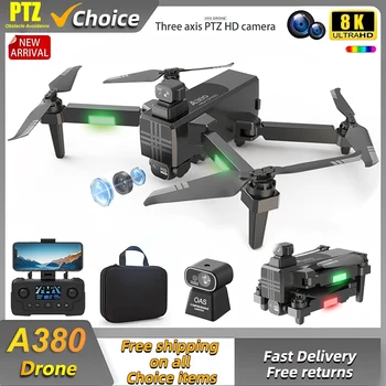 AE380 Drone 8k профессиональная HD-камера, дрон для аэрофотосъемки, WiFi Квадрокоптер, вертолет с дистанционным управлением, избегающий препятствий, дроны