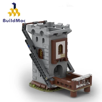 BuildMoc Dragons, Набор игровых роликовых кубиков, Башня, Строительные блоки И Dungeonsed, Автоматические самозагружающиеся кубики, Кирпичи, Игрушки, Подарок на день рождения