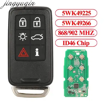 Jingyuqin Smart Car Key Alarm 433/868/902 МГц ID46 PCF7953 Для Volvo C30 C70 S40 S60 S80 LXC90 V60 XC70 XC90 V50 V70 XC60 S60L
