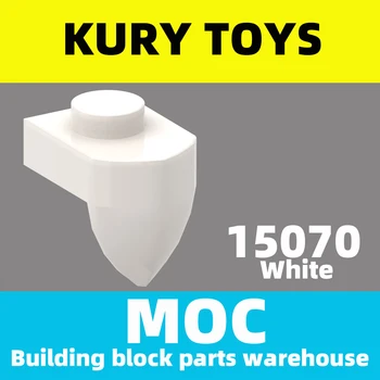 Kury Toys DIY MOC За 15070 10шт строительных блоков для тарелки, модифицированных 1 x 1 с вертикальным зубом для модифицированной тарелки