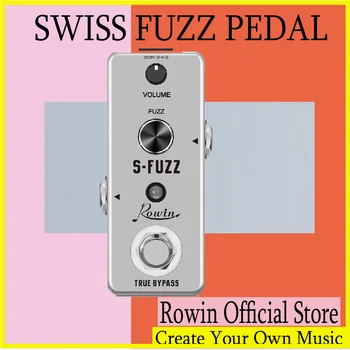Rowin LEF-325 S-Аналоговая Гитарная Педаль Эффектов FUZZ, Классические Звуки Fuzz С педальным Переключателем True Bypass