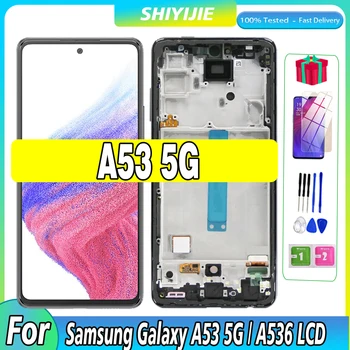 Surper AMLOED Для Samsung Galaxy A53 5G LCD A536U A536B A5360 Дисплей Сенсорный Экран A53 5G Дигитайзер Запасные Части В сборе