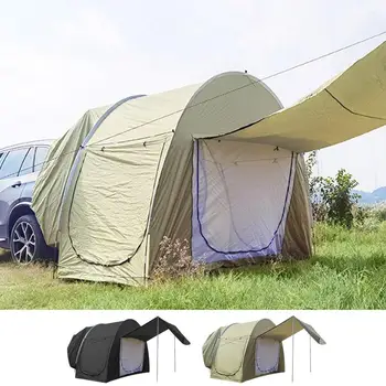 Автомобильная палатка для кемпинга Водонепроницаемая палатка для внедорожника для кемпинга Универсальная Затемняющая палатка для хэтчбека Переносная Палатка для трейлера На крыше Дорожные принадлежности