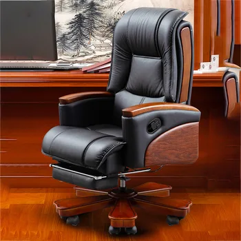 Вращающиеся компьютерные офисные кресла Эргономичный дизайн Салон красоты Кабинет Скандинавское кресло Кожаные кресла на колесиках Офисная мебель T50BY