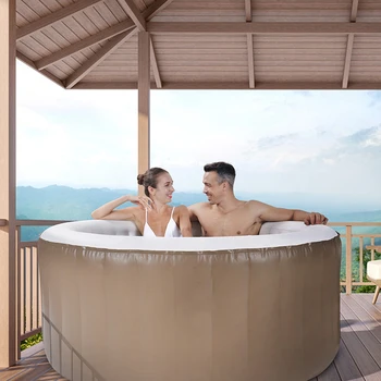 Высококачественная роскошная большая ванна на открытом воздухе для 2 человек, массажная акриловая ванна с гидромассажем, спа-бассейн, гидромассажная ванна от производителя