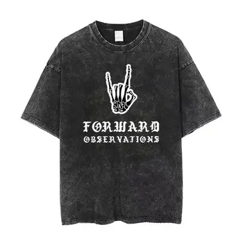 Выстиранные футболки Forward Observations Group Gbrs, Повседневная футболка в стиле Хип-хоп, Уличная одежда Harajuku, Топы С коротким рукавом И Принтом, Футболки