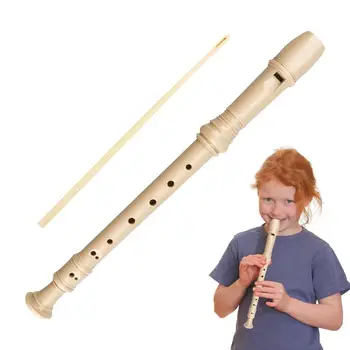 Детский записывающий инструмент, немецкое Аппликатурное сопрано, флейта для начинающих, Съемная точная студенческая флейта с чистящим стержнем для дома
