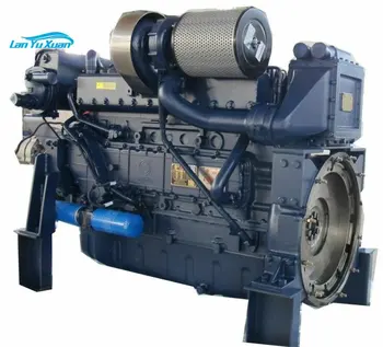 Дешевая цена Судовой двигатель Weichai мощностью 350 л.с. с коробкой передач WD12C350-18