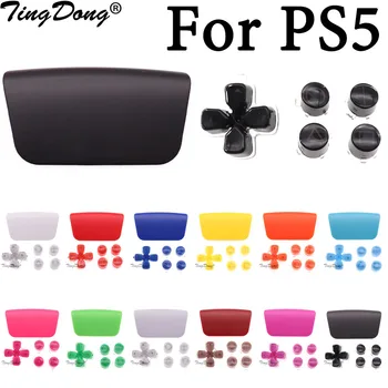 Для PS5 V1 1.0 Кнопки Функциональных Клавиш Направления Для Контроллера PS5 С Перекрестной Кнопкой ABXY D Pad Driection Key Kit и Пластиковой Сенсорной Панелью