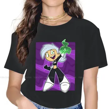 Женская футболка с рисунком Дэнни Фантома, милые женские топы, забавные футболки в стиле харадзюку, женская хлопковая футболка 4XL