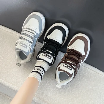 Женские кроссовки Damyuan Fashion на воздушной подушке, дышащие спортивные кроссовки Tenis для занятий спортом на открытом воздухе, Кожаная обувь, нескользящая женская обувь