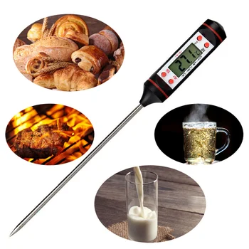 ЖК-термометр для приготовления мяса, говядины, зонд из нержавеющей стали, быстрое считывание цифровой температуры, бытовой кухонный гаджет