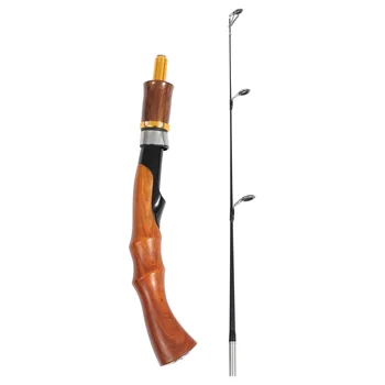 Зимняя телескопическая удочка для подледной ловли, легкая ручка из материала, удочка, рыболовные снасти, аксессуары для рыбалки на открытом воздухе