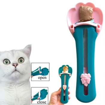 Инструмент для выдавливания полосок для кошек, совок для влажного корма для кошек, ложка для влажного корма для кошек