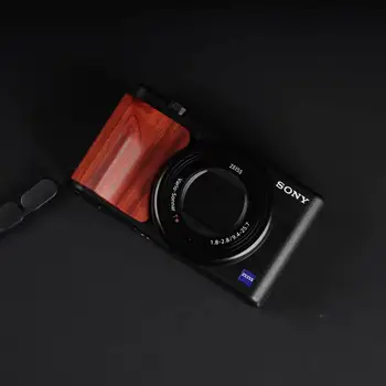 Камера SONY ZV1 ZV1M2, ручка из цельного дерева, ручка из черного дерева, нескользящий аксессуар ZV-1, легкий и портативный