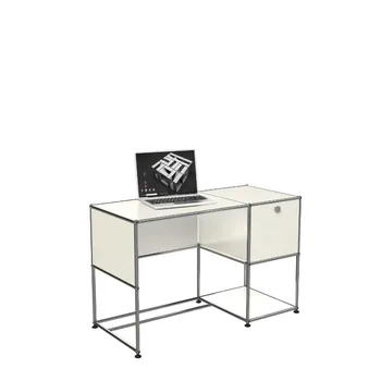 Комбинированный модуль средневекового офисного стола USM на заказ, компьютерный стол из нержавеющей стали, легкий, роскошный и простой стол
