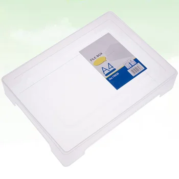 Коробка для файлов формата А4 Прозрачная Пластиковая Коробка Для файлов Папка Для Документов Коробка Органайзер для документов Папка для бумажных файлов Хранилище бумажных папок