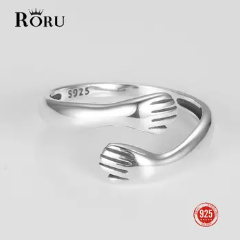 Креативное регулируемое кольцо для женщин из стерлингового серебра 925 пробы, минималистичные Изысканные ювелирные изделия Anillos CZ, подарки на День рождения