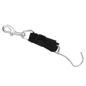Крючок для подводного плавания Риф Дрейф Одинарный крючок для подводной фотосъемки Аксессуар для безопасности погружений Черный