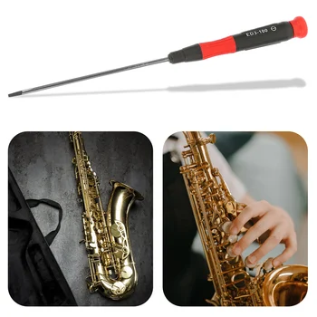 Металлическая отвертка Ключ для ремонта флейты для кларнета саксофона Ручка R126 Поставляется с инструментами для ремонта механического инструмента