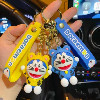 Модный Креативный Резиновый Брелок Doraemon Для женщин и мужчин, Брелок на сумку, Автомобиль, Игрушка, Детский Подарок