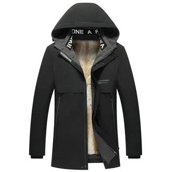Мужская зимняя куртка, модная Новая парка, Короткие свободные куртки, мужская одежда, теплые пальто с подкладкой из меха Норки, повседневные Jaquetas Masculino