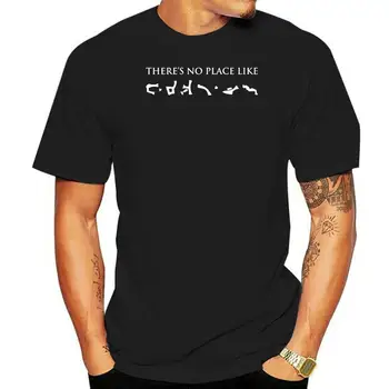 Мужская модная футболка 2020 года CANnell Men's Theres No Place Like Stargate, Черные Летние Облегающие Мужские Футболки из 100% хлопка