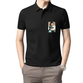 Мужская одежда для гольфа Bond Bond 007 Sean Connery Летняя хлопчатобумажная мужская футболка поло с коротким рукавом для мужчин