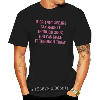 Мужская футболка Britney 2007 с забавным вдохновляющим слоганом, модная крутая футболка