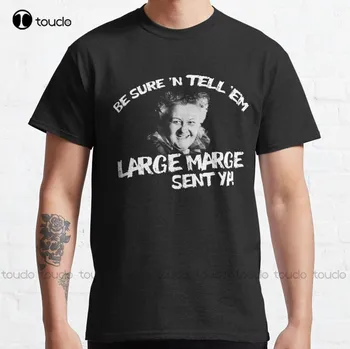 Новая большая классическая футболка Marge Pee Wee, хлопковая футболка для папы, S-3Xl
