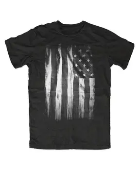 Новая футболка с флагом США, черная, Соединенные Штаты Америки, звездные полосы США