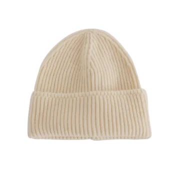 Однотонная полосатая теплая вязаная шапка Зимняя унисекс мужская Женская повседневная шерстяная шапочка-бини, Тюбетейка, лыжные вязаные шапочки