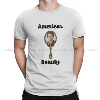 Оригинальные футболки Crewneck, отличительная мужская футболка Americas Beauty, забавная одежда из полиэстера