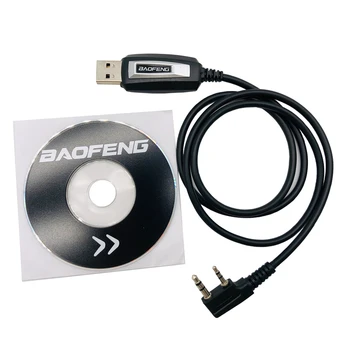 Оригинальный USB-кабель Для программирования Baofeng с Компакт-диском С Программным обеспечением Для Двусторонней Радиосвязи Walkie Talkie UV-5R BF888S UV-82 A58S UV-S9