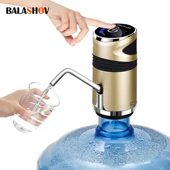 Питьевой фонтанчик Электрическая зарядка Портативный водяной насос дозатор Галлонная бутылка для питья Переключатель Бесшумная зарядка Сенсорная кнопка