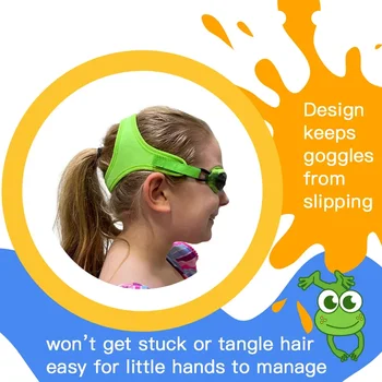 Плавательные очки Frogglez с защитой от запотевания для детей младше 10 лет (3-10 лет), Рекомендованные олимпийскими пловцами; Высококачественный безболезненный ремешок