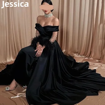 Платья для выпускного вечера Jessica Black, сверкающее роскошное вечернее платье, элегантный женский халат для официальных мероприятий, вечерние платья для вечеринок. الساتين السهرة 2024