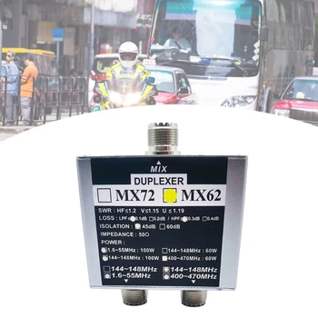 Портативный антенный комбайн MX62 с несколькими частотами для двухсторонних радиостанций