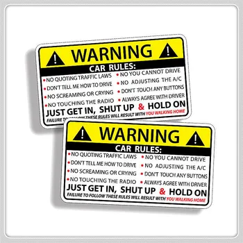 Правила предупреждения о безопасности автомобиля 10x6 см Наклейка ПВХ Авто Наклейка для Ferrari SP38 Portofino FXX-K 812 LaFerrari J50 488