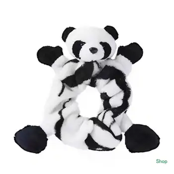 Прямая поставка, милые плюшевые резинки для волос в виде панды, веревка, 3D животное для головы куклы, эластичный держатель для волос в виде конского хвоста