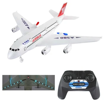 Радиоуправляемый самолет Airbus A380, игрушка с дистанционным управлением, 2,4 Г, самолет с неподвижным крылом, Гироскоп, модель самолета на открытом воздухе, подарок на день рождения для детей, прочный