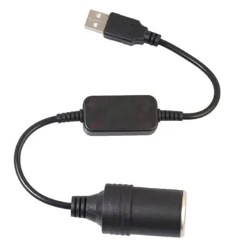 Разъем USB от 5V 2A до 12V автомобильного прикуривателя, кабель-конвертер, адаптер для видеорегистратора, Автомобильное зарядное устройство, Электроника, автоаксессуары