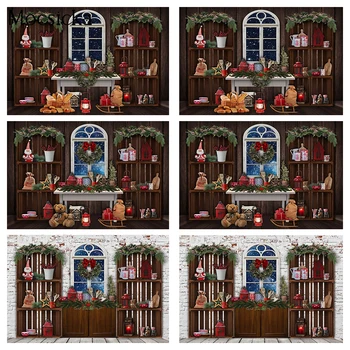 Рождественская Современная кухонная спинка, Зимний шкаф, Печенье, Детский фон на день рождения, Зимнее окно, Семейная портретная фотография