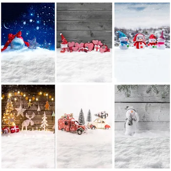 Рождественский тематический фон для фотосъемки в стиле ШУОЖИКЕ, Снеговик, рождественские фоны для фотостудии, реквизит JXD-01