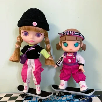 Совершенно Новый набор Molly Blyth Катание на коньках BJD Кукла Скольжение на скейтборде Аниме Кукла Игрушки для суставов Подарок для девочки Индивидуальная фигурка